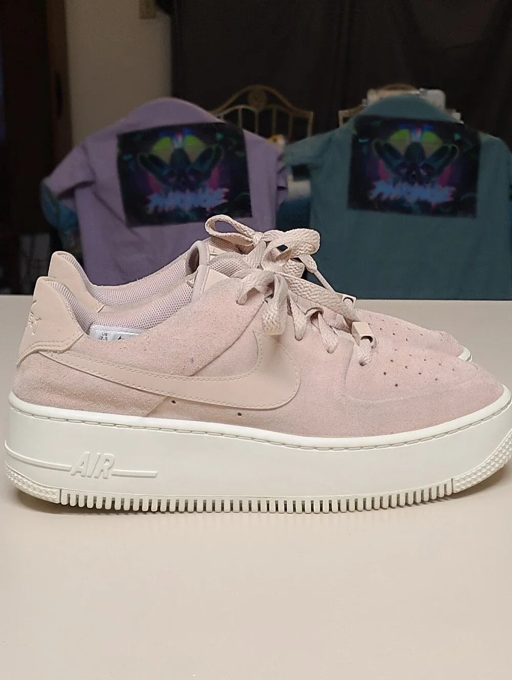 Nike Air Force 1 Low Particle Beige casual low top sneakers size 7.5